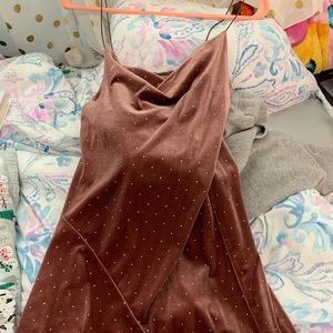 Rose colored dress ( cowl neck )